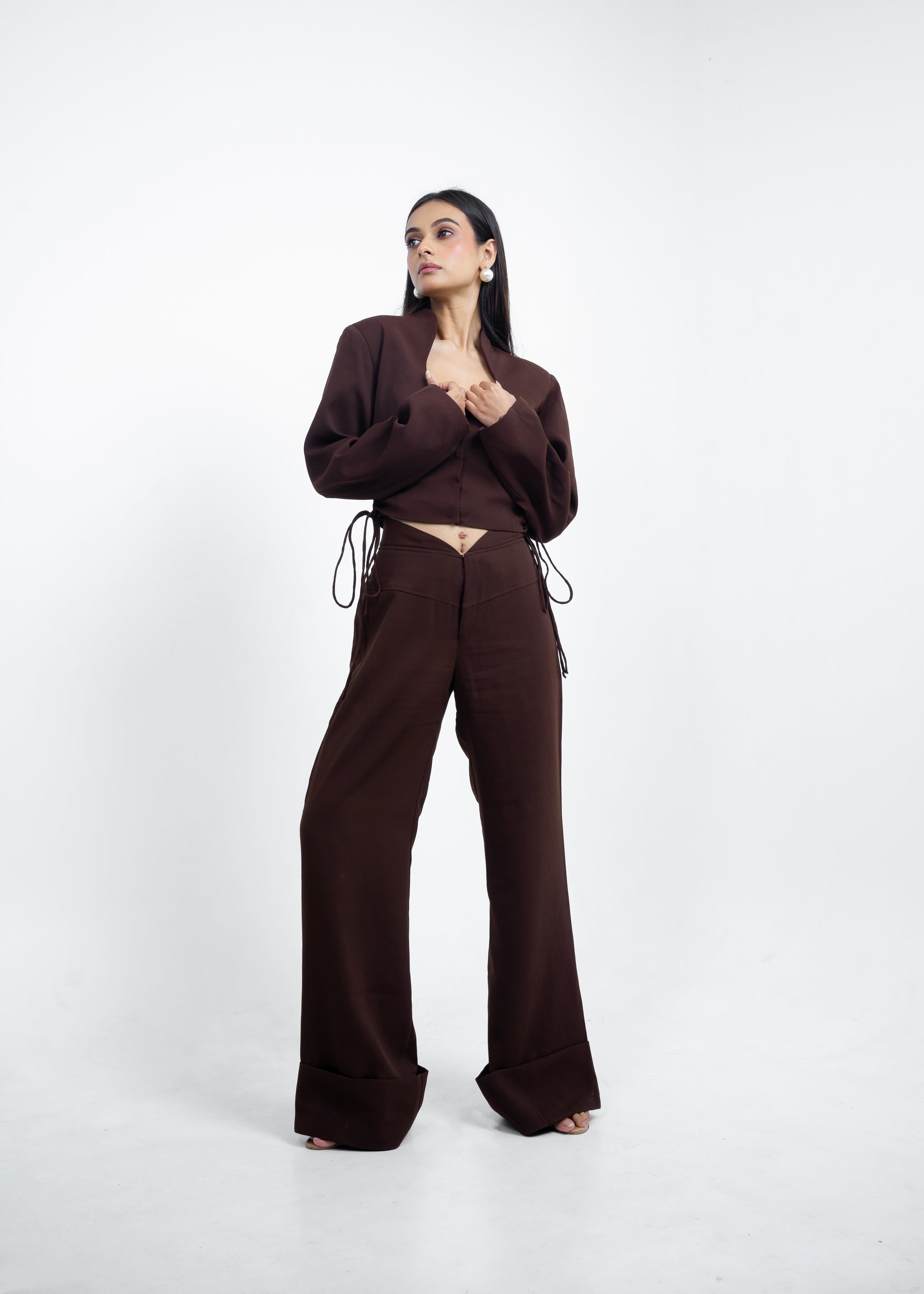 Espresso Brown Blazer Co-ord Set