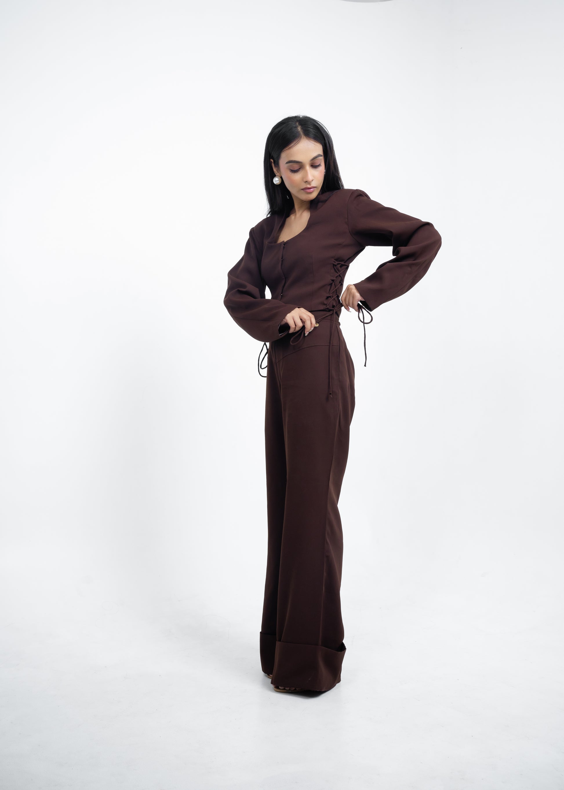 Espresso Brown Blazer Co-ord Set