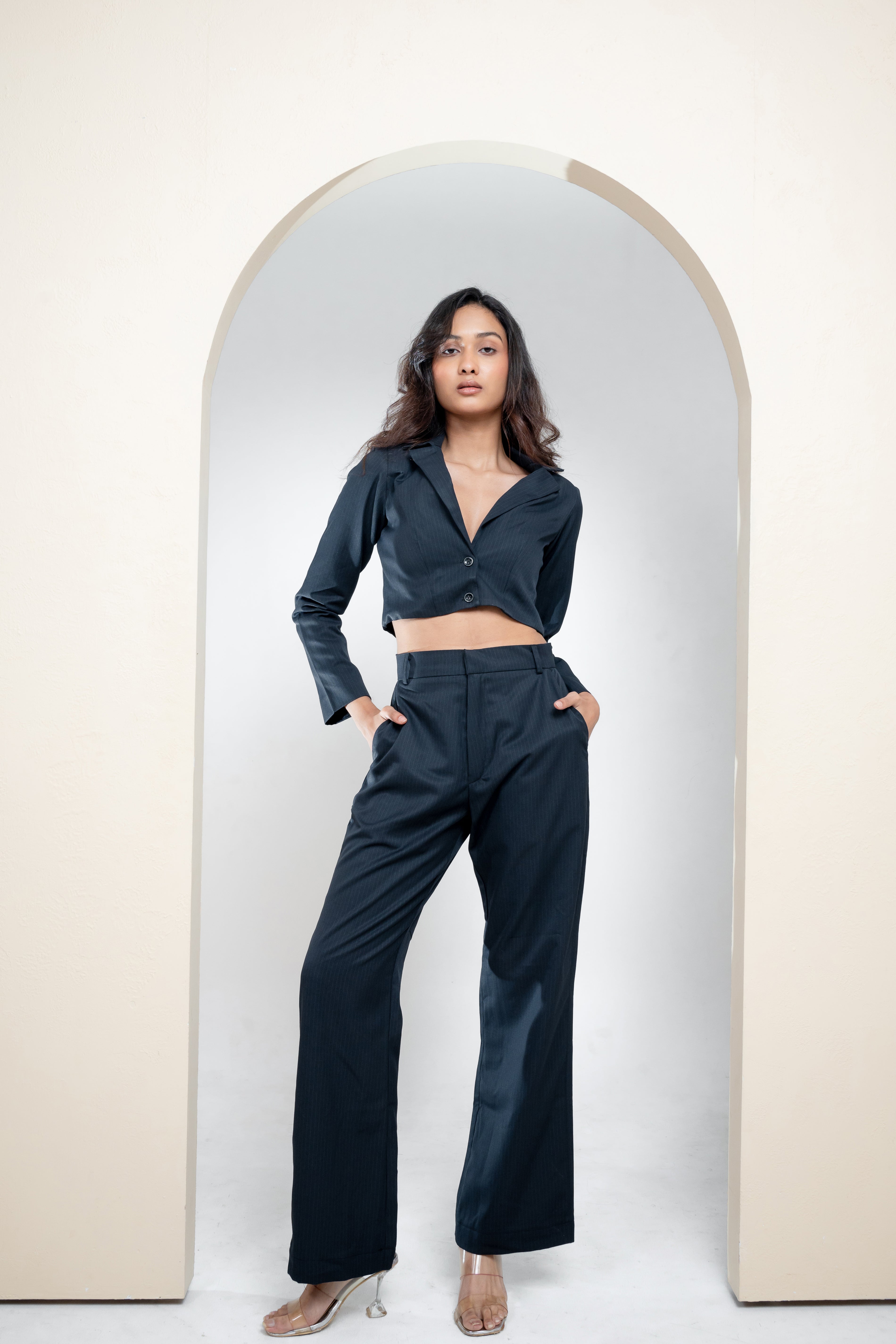 Ivy Navy Blazer Co Ord Set