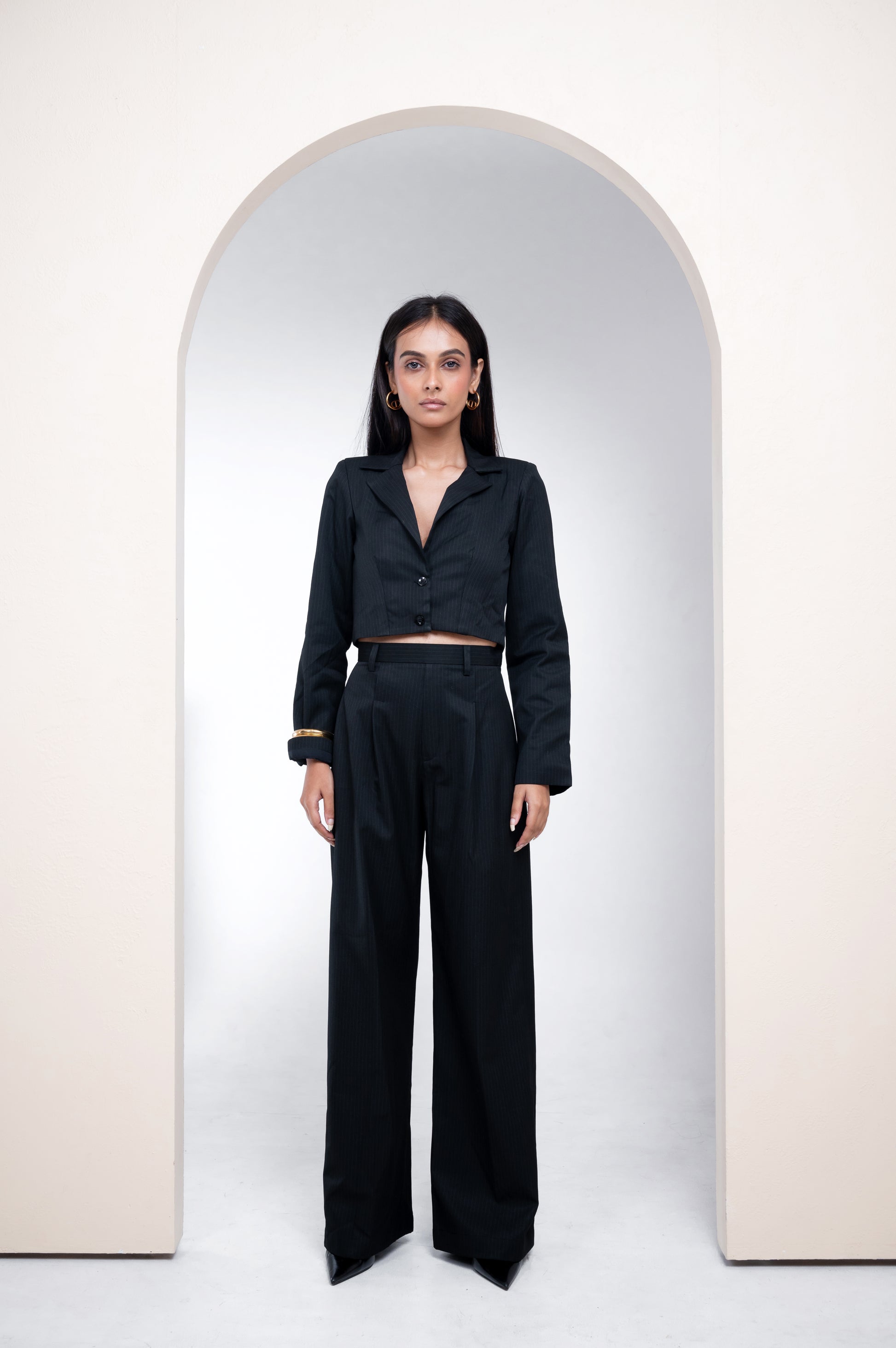 Ivy Black Blazer Co Ord Set