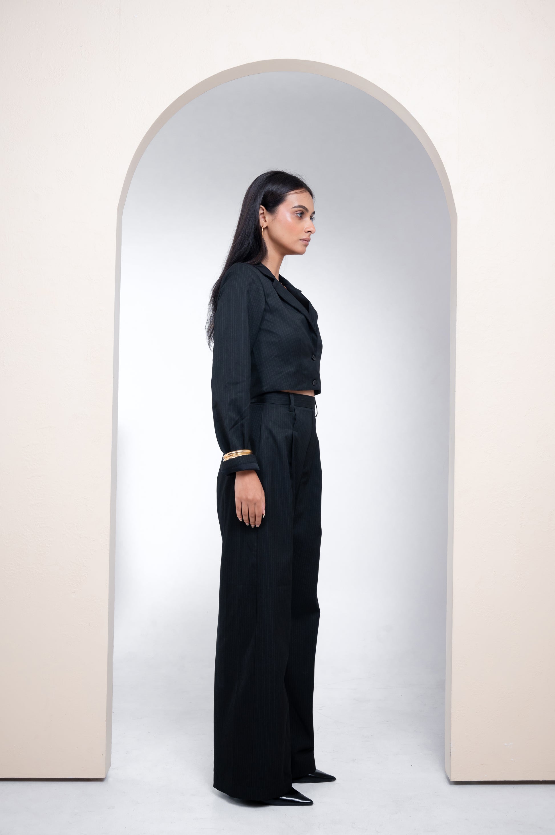 Ivy Black Blazer Co Ord Set