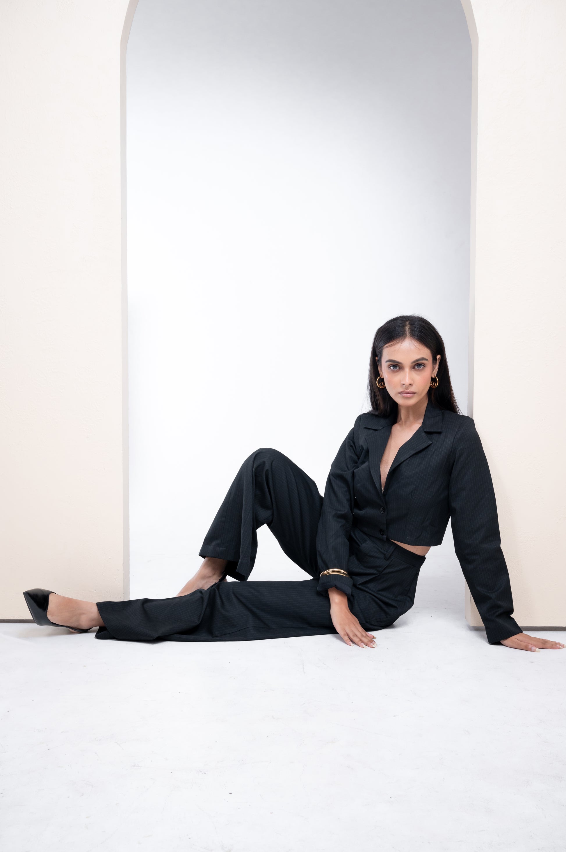 Ivy Black Blazer Co Ord Set